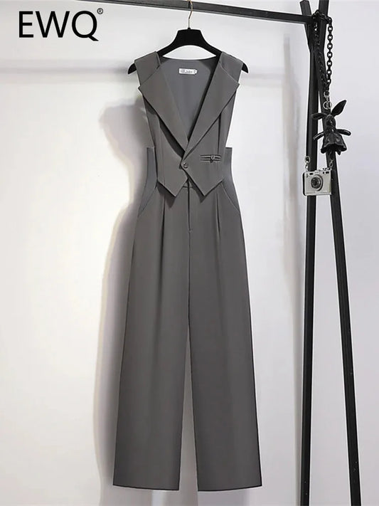 grey jumpsuit